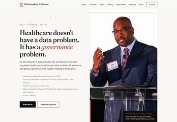 Christopher P. Boone, PhD homepage